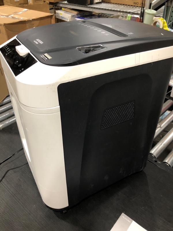 Photo 3 of Aurora Commercial Grade 200-Sheet Auto Feed High Security Micro-Cut Paper Shredder/ 60 Minutes/ Security Level P-5 