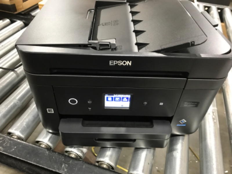 Photo 3 of Epson Workforce WF-2860 All-in-One Wireless Color Printer with Scanner, Copier, Fax, Ethernet, Wi-Fi Direct and NFC, Amazon Dash Replenishment Ready
SER NO.x4wk265104