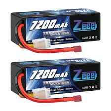 Photo 1 of Zeee 4S Lipo Battery 7200mAh 14.8V 120C Hard Case Battery with Deans T Connector for RC Car Truck Tank RC Buggy Truggy Racing Models(2 Pack