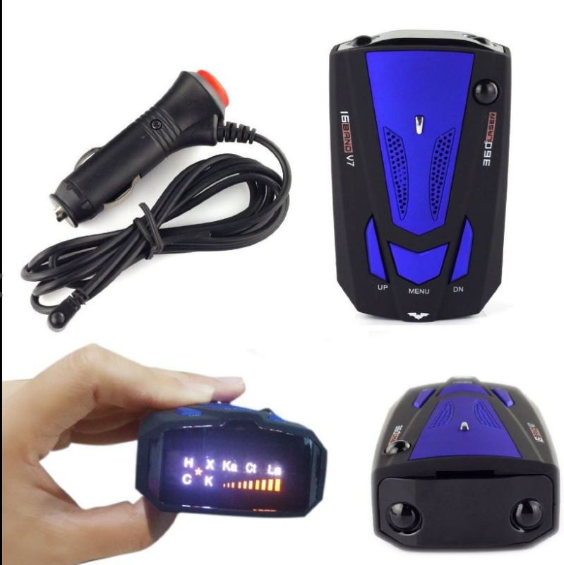 Photo 1 of 360 Degree Car 16 Band V7 GPS Speed Safety Radar Detector Voice Alert Laser LED