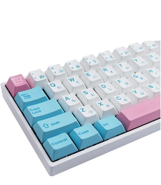 Photo 1 of Hyekit Keycaps 140 Keys PBT Dye-Sublimation Milk Cover Keycap Cherry Profile Keyboard keycaps for 61/87/104/108/84/64/98/96 Mechanical Keyboard