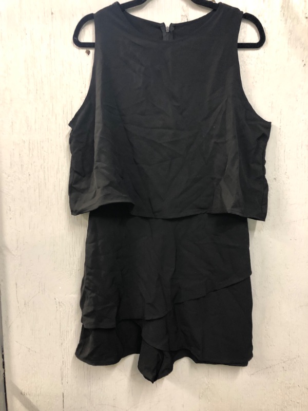Photo 2 of Acelitt Women V Neck Bat Sleeve Belted Wrap Short Jumpsuit SIZE XL