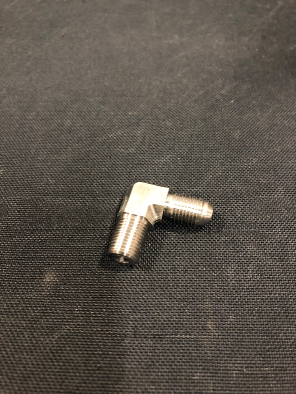 Photo 1 of 1/8 Npt to 3AN Fitting - 90 Degree Female Adapter (Steel) - K-MOTOR