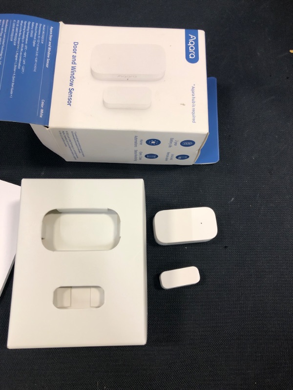 Photo 2 of Aqara Door and Window Sensor, REQUIRES AQARA HUB, Zigbee Connection, Wireless Mini Contact Sensor for Alarm System and Smart Home Automation, Compatible with Apple HomeKit, Alexa, Works With IFTTT