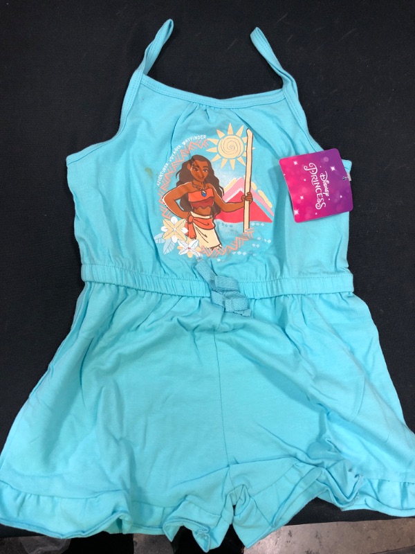 Photo 3 of Disney’s The Little Mermaid 2-Pack Sleeveless Romper Shorts for Girls, Toddler’s Summer Outfit