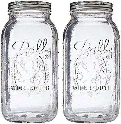 Photo 1 of Ball 64 ounce Jar, Wide Mouth, Pack of 2