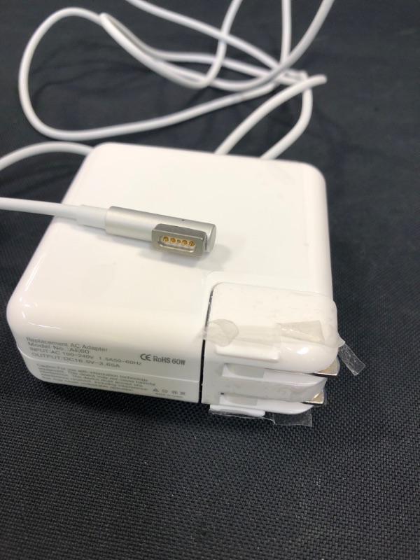 Photo 1 of Apple 60W MagSafe Power Adapter (for Previous Generation 13.3-inch MacBook and 13-inch MacBook Pro)