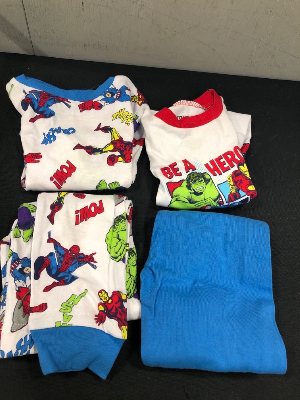 Photo 1 of 4 PC MARVEL PAJAMAS BOY SIZE 8