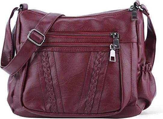 Photo 1 of ELDA Crossbody Bags For Women Pocketbooks Soft PU Leather Purses and Handbags Multi Pocket Shoulder Bag
