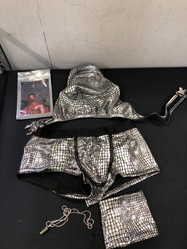 Photo 1 of Circuit Star Sliver harness for men Circuit Party cheststrap crop top halloween greek god costume set