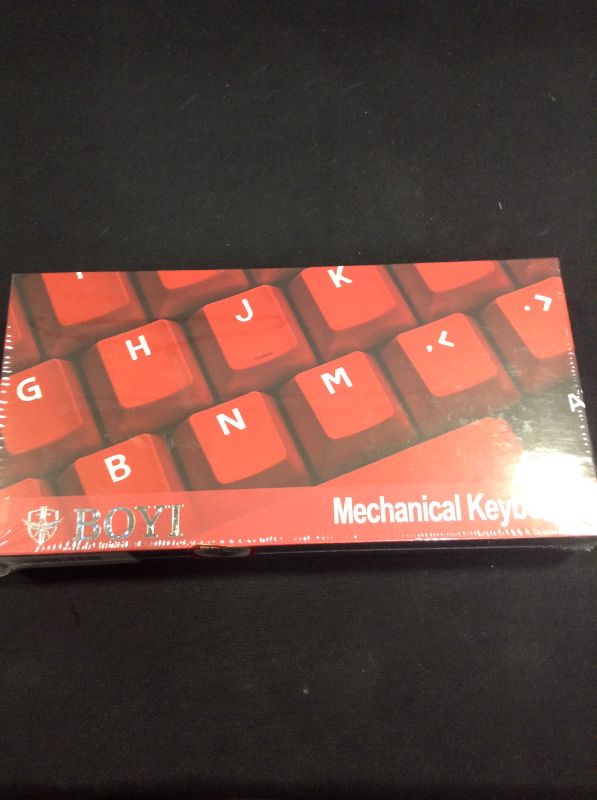 Photo 2 of BOYI Wired 60% Mechanical Gaming Keyboard,Mini RGB Cherry MX Switch PBT Keycaps NKRO Programmable Type-C Keyboard for Gaming and Working (Black Red Rose Color,Cherry MX Red Switch) --FACTORY SEALED ---
