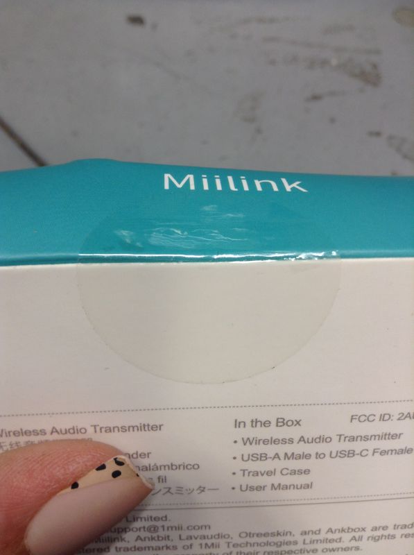 Photo 1 of 1Mii Mini Bluetooth Adapter for Nintendo Switch/PS5/PC, Bluetooth 5.0 Audio Transmitter, Dual Pairing with Low Latency for Bluetooth Headsets Speakers --- FACTORY SEALED ----
