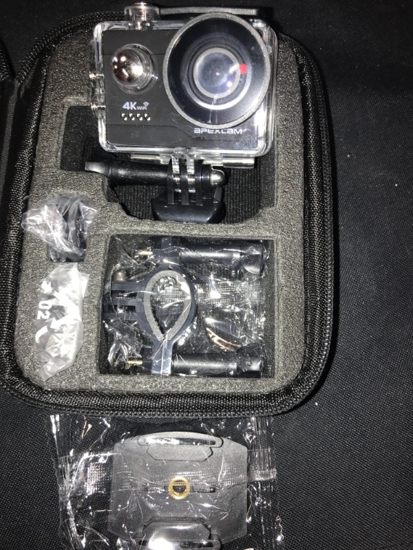 Photo 1 of Action Camera 4K Sports Camera 20MP 40M 170°Wide-Angle WiFi waterproof Underwater Camera with 2.4G Remote Control 2 Batteries 2.0'' LCD Ultra HD Camera with Mounting Accessories Kit [2021 NEW VERSION]