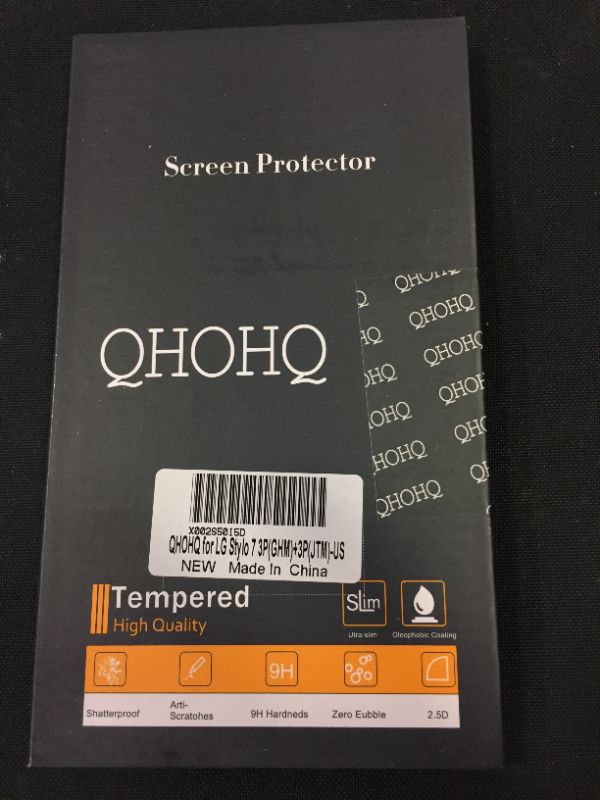 Photo 3 of QHOHQ 3 Pack Screen Protector for LG Stylo 7 with 3 Packs Camera Lens Protector,Tempered Glass Film,9H Hardness - HD - Anti-Scratch - 2.5D Edge - Anti-Fingerprint - Easy Installation
