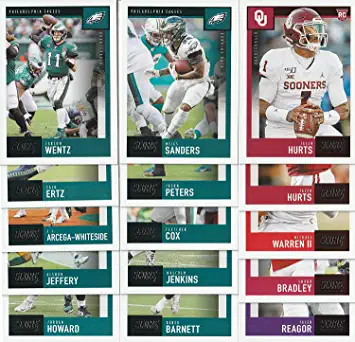 Photo 1 of 2014, 2015, 2016, 2017, 2018, 2019, 2020 Panini Score 100 Cards Lot Philadelphia Eagles 7 Team Set Lot W/Drafted Rookies