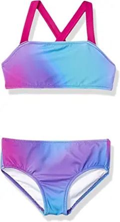 Photo 1 of Amazon Essentials Girls and Toddlers' 2-Piece Bikini Set SIZE S 
