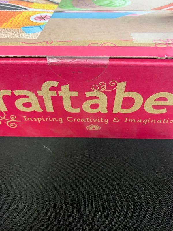 Photo 1 of Craftabelle – Wooden Loom Creation Kit – Beginner Knitting Loom Kit – 19pc Weaving Set with Yarn and Frame – DIY Craft Kits for Kids Aged 8 Years. FACTORY SEALED