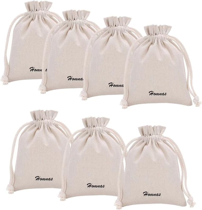 Photo 1 of 7 Pack Organic Linen Reusable Mixed Produce Bags - Eco Produce Bags for Grocery Shopping & Storage - Washable Strong Produce Bags for Vegetables 11.81* 15.75 inch
