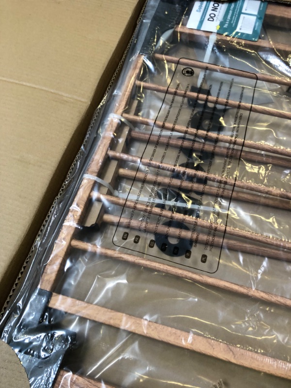 Photo 1 of Babelio Metal Baby Gate with Wood Pattern, 29-40" Easy Install Pressure Mounted Dog Gate, No Drilling, No Tools Required, Ideal for Stairs and Doorways, with Wall Protectors and Extenders
