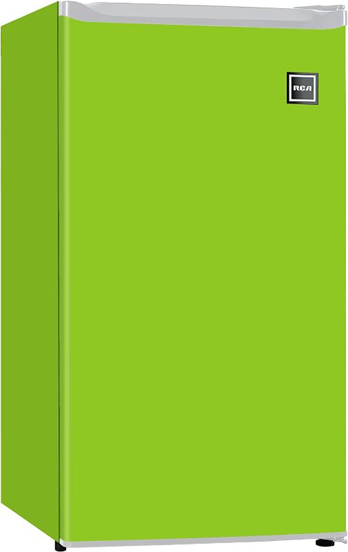 Photo 1 of RCA RFR321-FR320/8 IGLOO Mini Refrigerator, 3.2 Cu Ft Fridge, Lime
