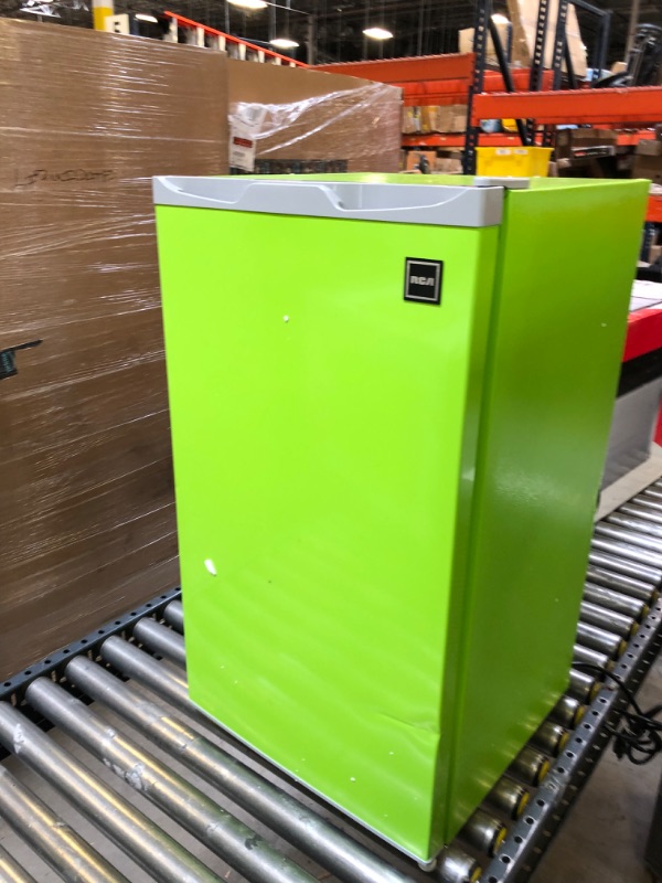 Photo 1 of RCA RFR321-FR320/8 IGLOO Mini Refrigerator, 3.2 Cu Ft Fridge, Lime
