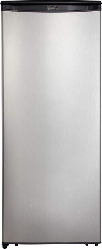 Photo 1 of Danby Designer DAR110A1BSLDD 11 Cu.Ft. Apartment Refrigerator in Fingerprint Free Stainless Finish, Full Fridge for Condo, House, Small Kitchen, E-Star Rated, Spotless Steel
