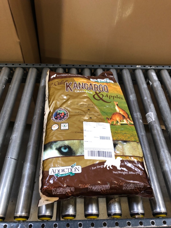 Photo 2 of Addiction Wild Kangaroo & Apples - Dry Dog Food - Limited Ingredient Premium Protein - Muscle and Weight Management - Grain-Free - Made in New Zealand - Ideal for Sensitive Dogs (20 LB)
(EXP 09-22)