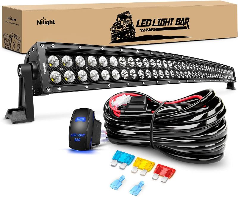 Photo 1 of LED Light Bar Nilight 42Inch 240W Spot Flood Combo LED Driving Lamp Off Road Lights LED Work Light for Trucks Boat Jeep Lamp