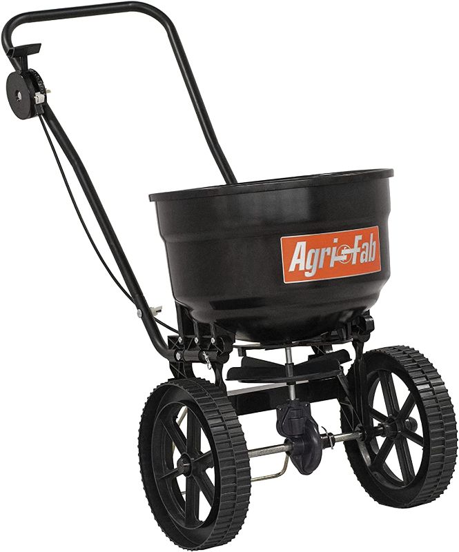 Photo 1 of Agri-Fab Inc | 45-0566 | | 50 lb Broadcast Push Spreader, Black
