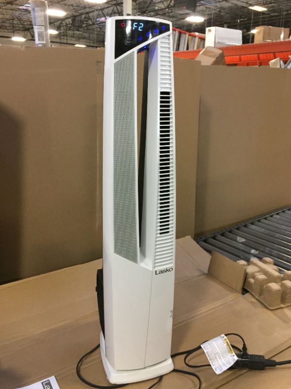 Photo 1 of Lasko FHV820 Oscillating All Season High Velocity Hybrid Fan and Space Heater in One with Remote Control, Timer, and Thermostat for Year Round Indoor Home Use
