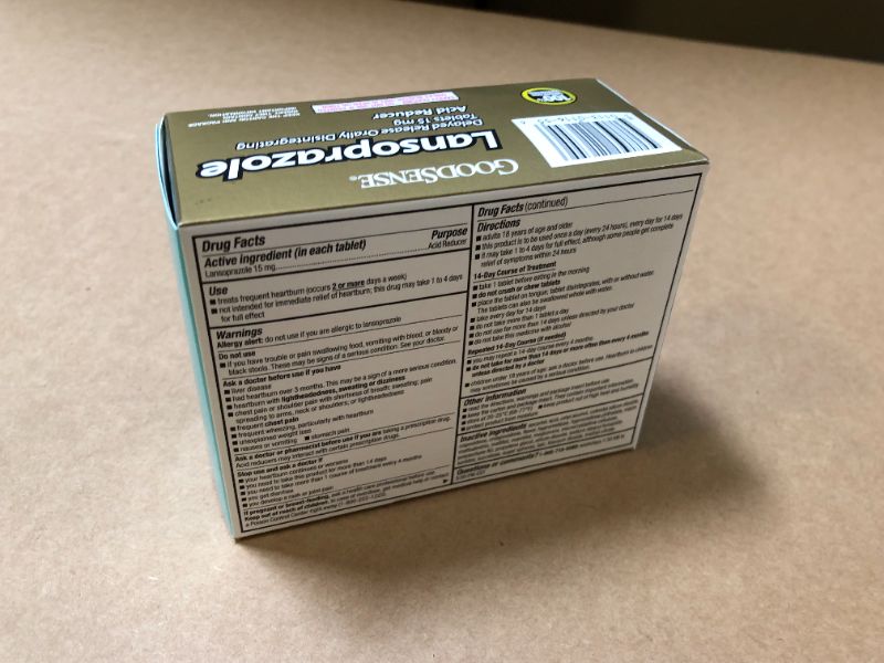 Photo 2 of GoodSense Lansoprazole Delayed Release Orally Disintegrating Tablets 15 mg---EXP DATE 10/2022