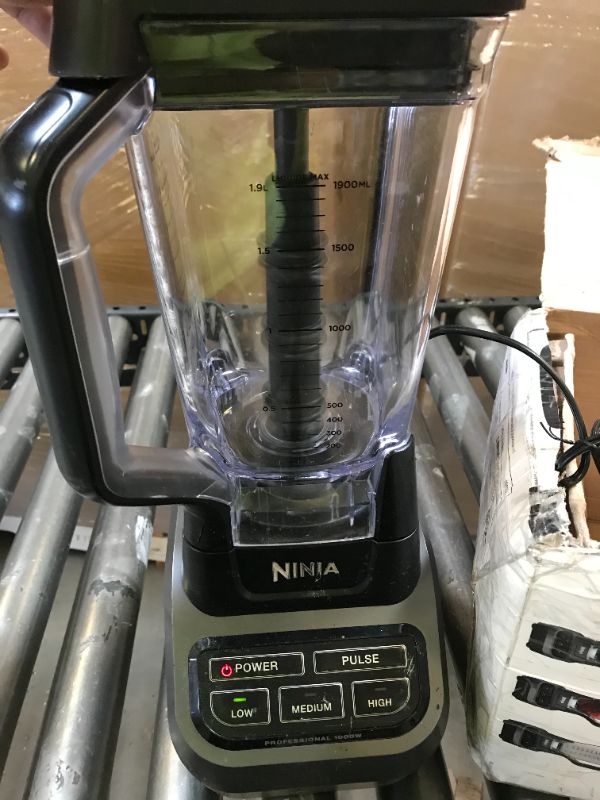 Photo 2 of Ninja BL610 Professional 72 Oz Countertop Blender with 1000-Watt Base and Total Crushing Technology for Smoothies, Ice and Frozen Fruit, Black, 9.5 in L x 7.5 in W x 17 in H
