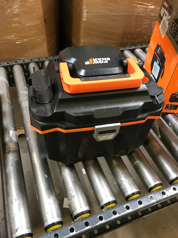 Photo 2 of WORX Nitro WX031L.9 20V 2.1 Gal Cordless Wet/Dry Vacuum (Tool Only), Black, Orange
