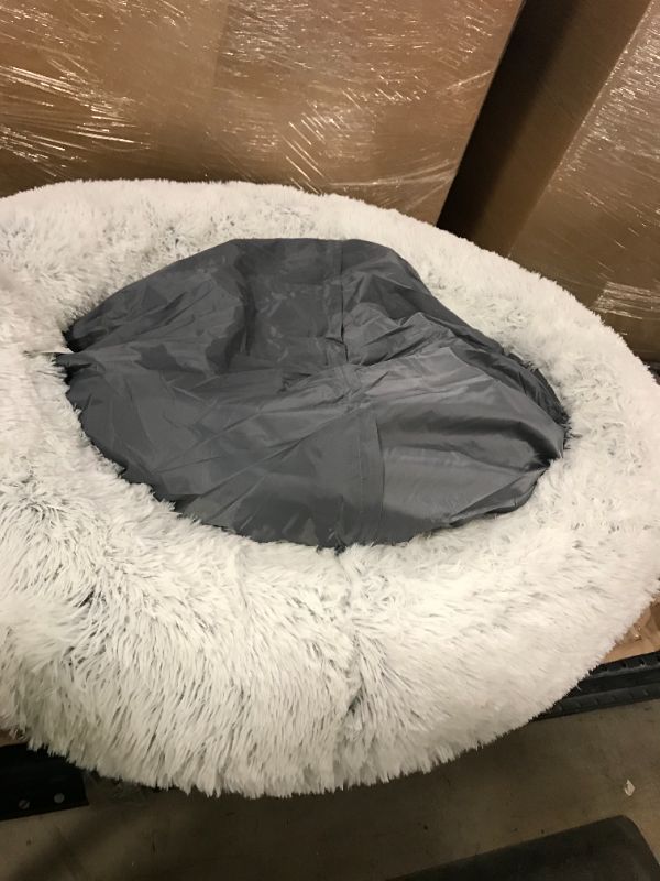 Photo 2 of Best Friends by Sheri The Original Calming Donut Cat and Dog Bed in Lux Fur, Machine Washable, High Bolster, Multiple Size XL
