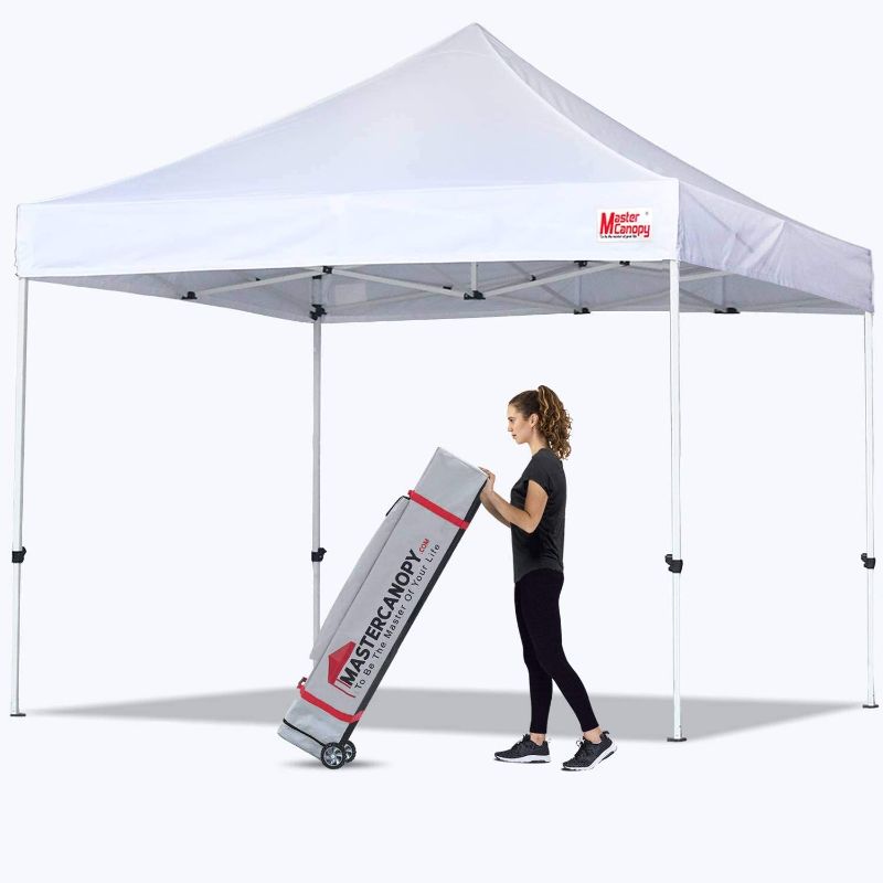 Photo 1 of ***SOLD FOR PARTS ONLY****MASTERCANOPY Pop Up Canopy Tent Commercial Grade 10x10 Instant Shelter (White)
