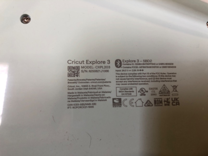 Photo 3 of Cricut Explore 3 - 2X Faster DIY Cutting Machine for all Crafts, Matless Cutting with Smart Materials, Cuts 100+ Materials, Bluetooth Connectivity, Compatible with iOS, Android, Windows & Mac
