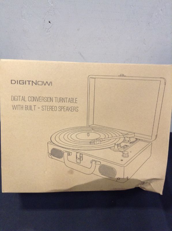 Photo 4 of DIGITNOW Turntable Record Player 3speeds with Built-in Stereo Speakers