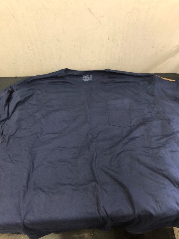 Photo 2 of (DIFFERENT COLORS THAN THE STOCK PHOTO) Fruit of the Loom Men's Pocket T-Shirt SIZE 3XL