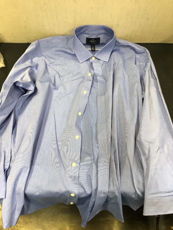 Photo 2 of Buttoned Down Men's Slim Fit Stretch Poplin Dress Shirt SIZE 17