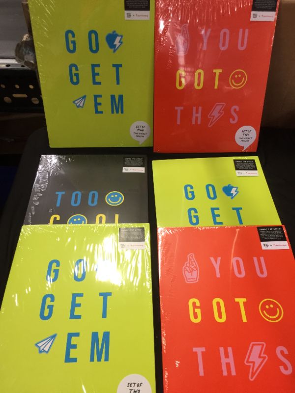 Photo 1 of 2pk Paper Folders 2 Pocket Go Get Em - Best Year Ever-12 FOLDERS TOTAL--