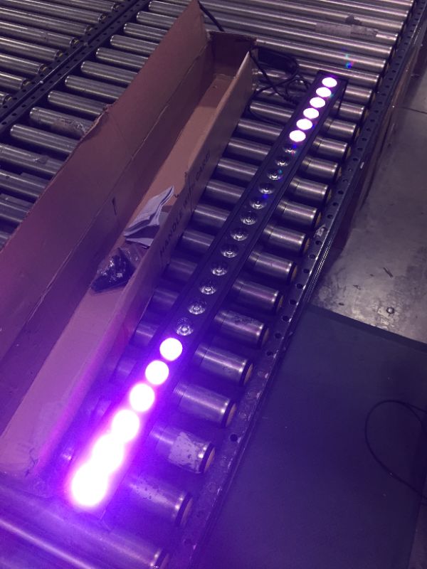 Photo 1 of Stage Lights DJ Lights Bar, Gruolin 40” 24PCS*12W RGBA +UV 5-in-1 Led Wall Washer Light Bar, DMX Control Auto Play Sound Activated Uplight Bar for Wedding Church Disco Party Stage & DJ Lighting
