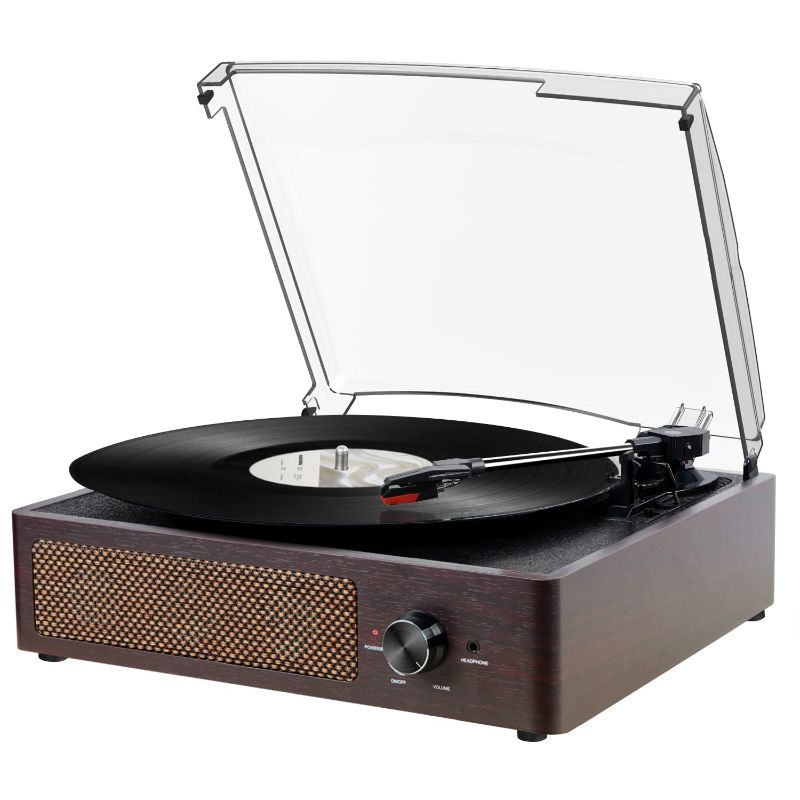 Photo 1 of Vinyl Record Player Turntable with Built-in Bluetooth Receiver