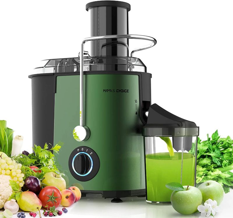 Photo 1 of MAMA'S CHOICE Juicer Machine, 800W Juice Extractor with 3'' Big Mouth, 3 Speed Centrifugal Juicer for Whole Fruit Vegetable, Easy to Clean, Non-Slip Feet, BPA-Free
