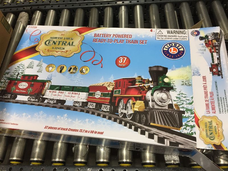Photo 3 of  Lionel North Pole Central Battery Operated Train Set with Remote Control 