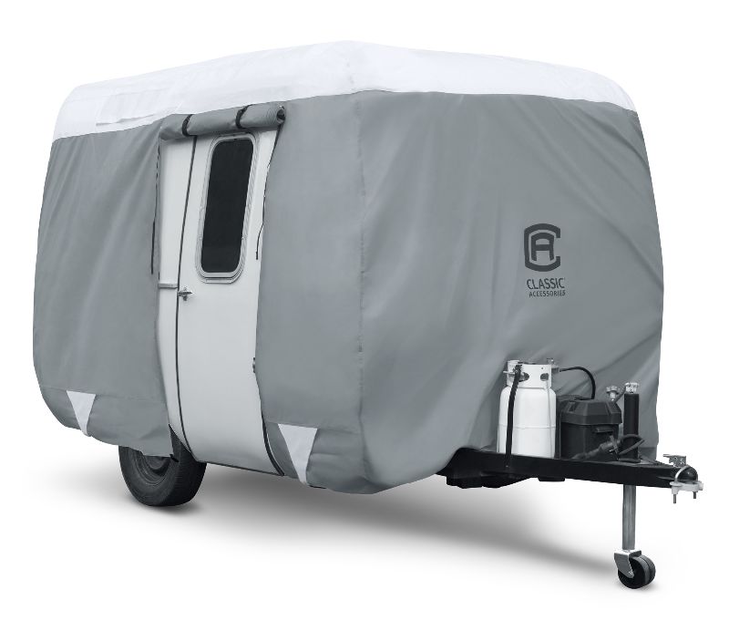 Photo 1 of  Classic Accessories Over Drive PolyPRO™3 Molded Fiberglass Travel Trailer Cover Fits 8 - 10 Trailers 