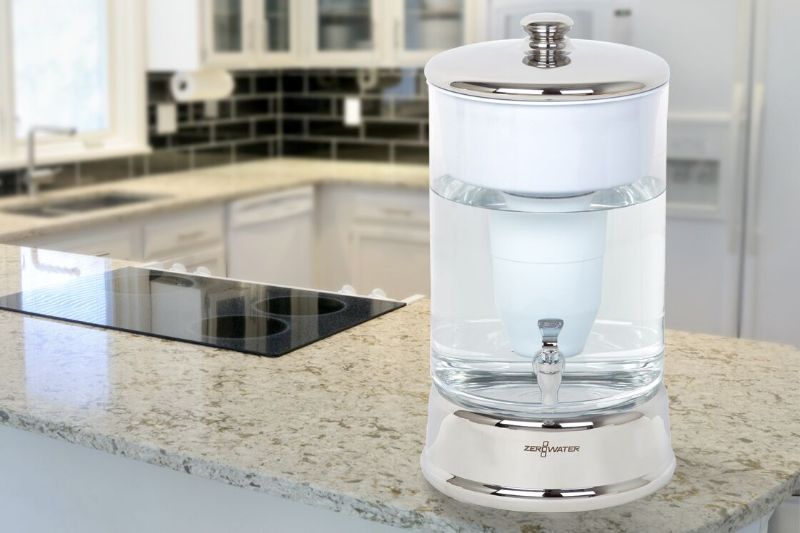 Photo 1 of  ZeroWater® 40 Cup Ready-Pour® Glass Dispenser with Water Quality Meter 