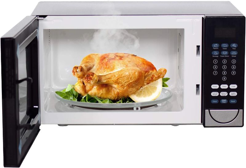 Photo 1 of  Smad Microwave Ovens Countertop Microwave Ovens 1.1 Cu.Ft 6 Cooking Programs, 1000W of Cooking Power, Child Safety Lock 