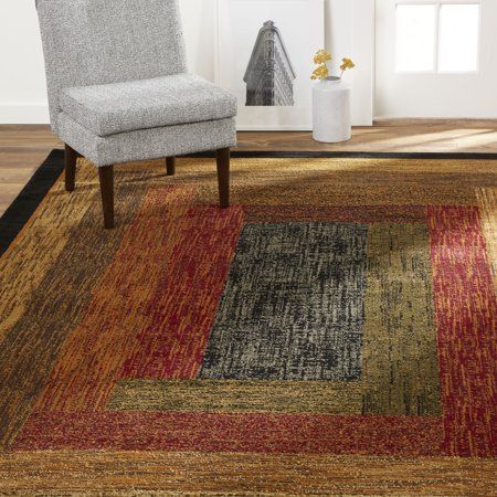 Photo 1 of  Home Dynamix Royalty Vega Contemporary Geometric Area Rug Black/Brown 7 8 X10 4 