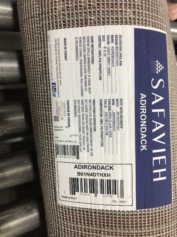Photo 3 of  Safavieh Adirondack Light Gray and Gray 8' X 10' Area Rug 