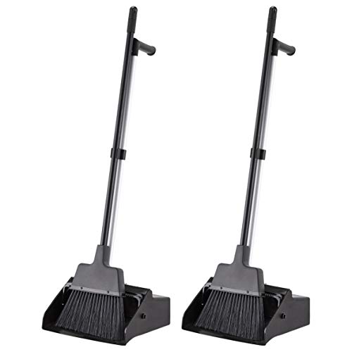 Photo 1 of  AmazonCommercial Lobby Dustpan with Broom Set - 2-Pack 